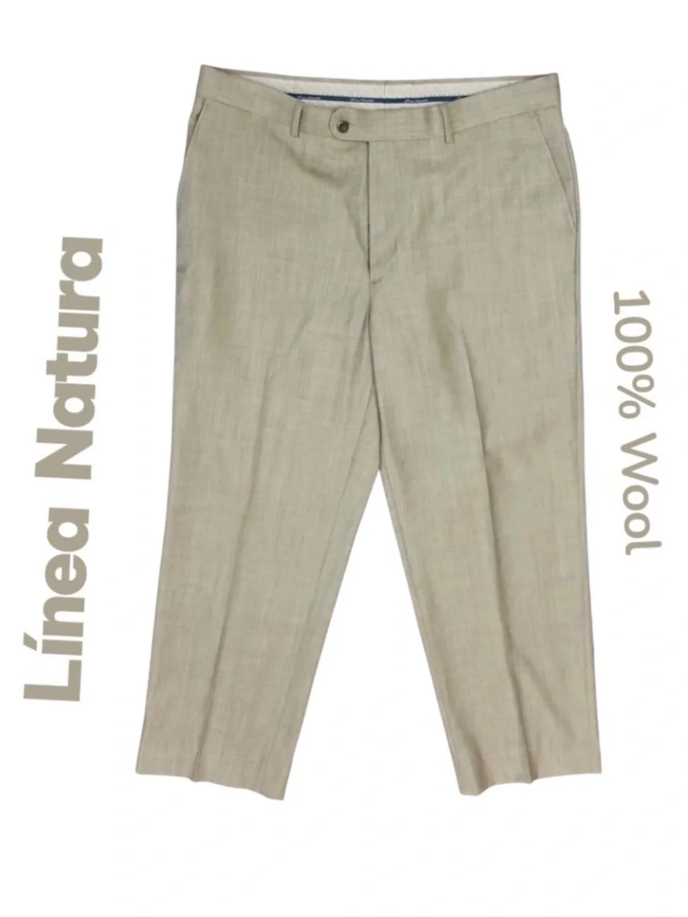 100% Wool Linea Naturale Luxe Flat Front Dress Men’s Pants 36x30 NWOT